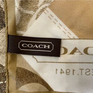 Coach silk scarf